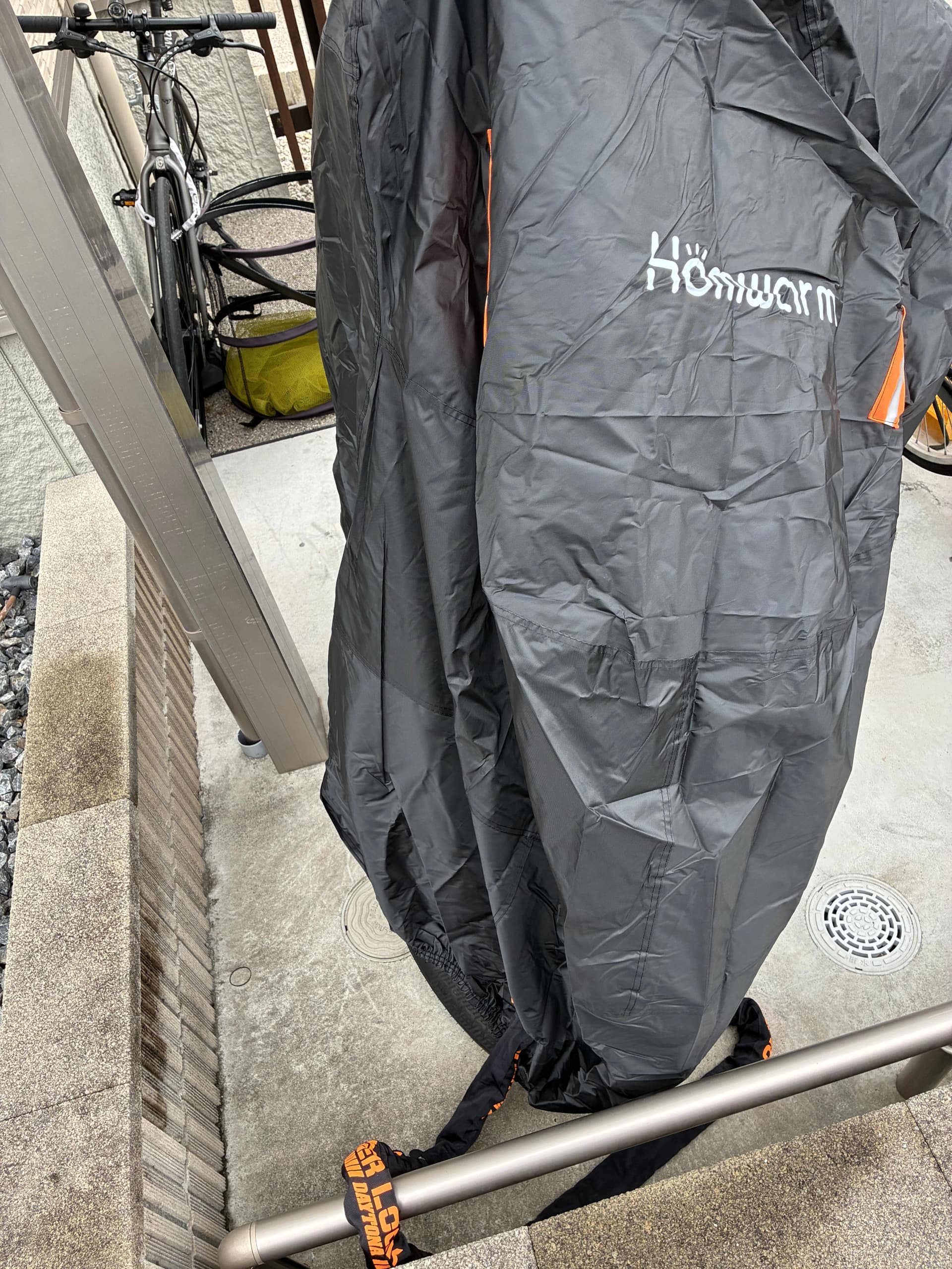 Homwarm バイクカバー 2XLのサイズ感