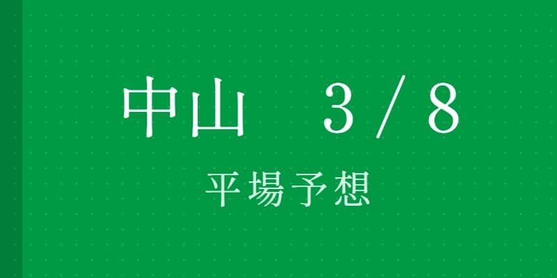 2026年3月8日 中山競馬場平場予想｜Python解析による期待値特化レポート